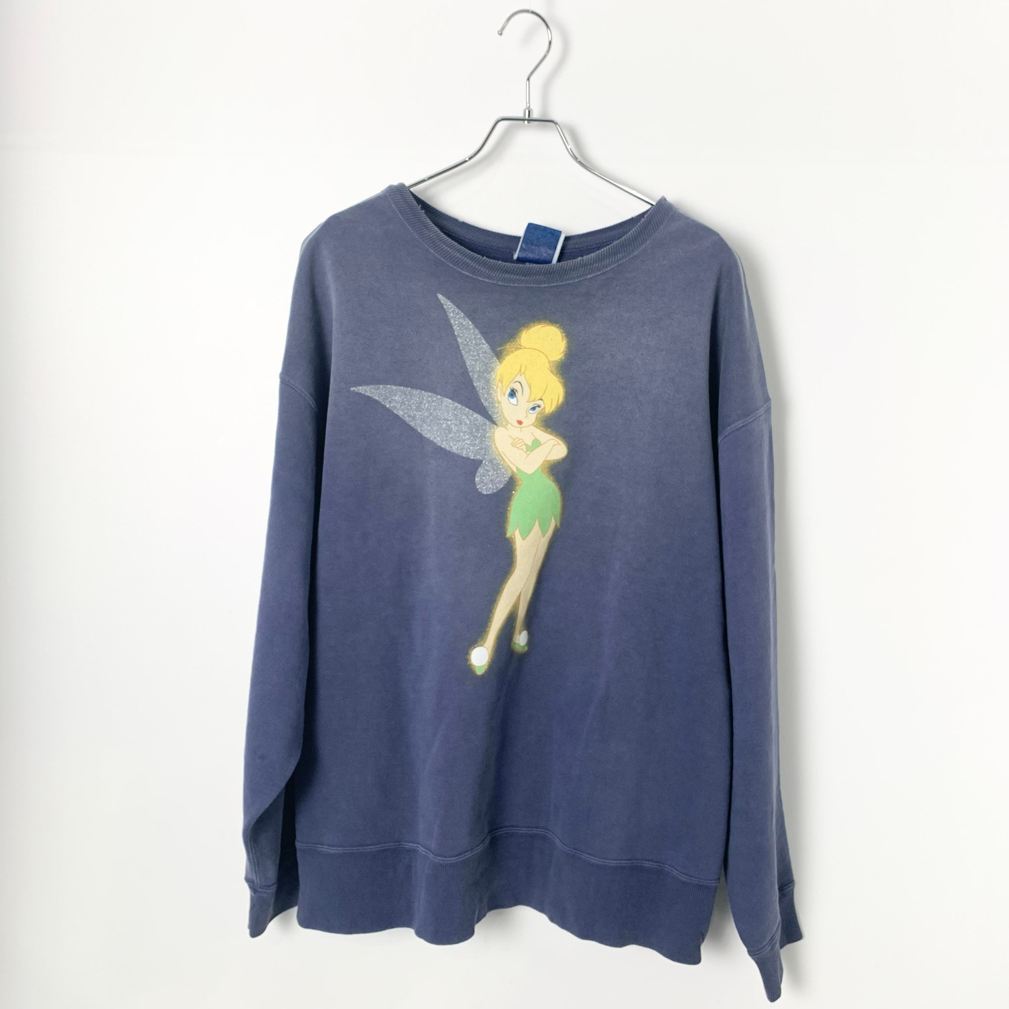SAINT Mxxxxxx x Disney DSN Crew Neck Sweat Tinker Bell "Navy"