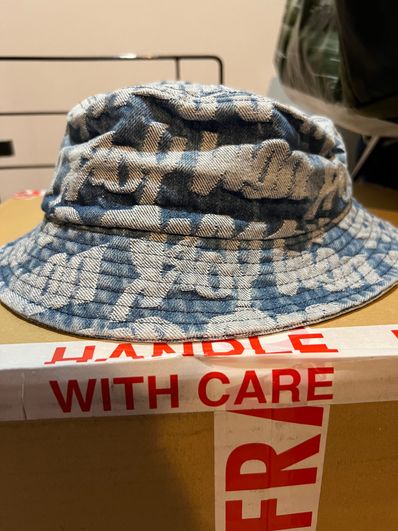 Supreme Fat Tip Jacquard Denim Crusher "Blue"