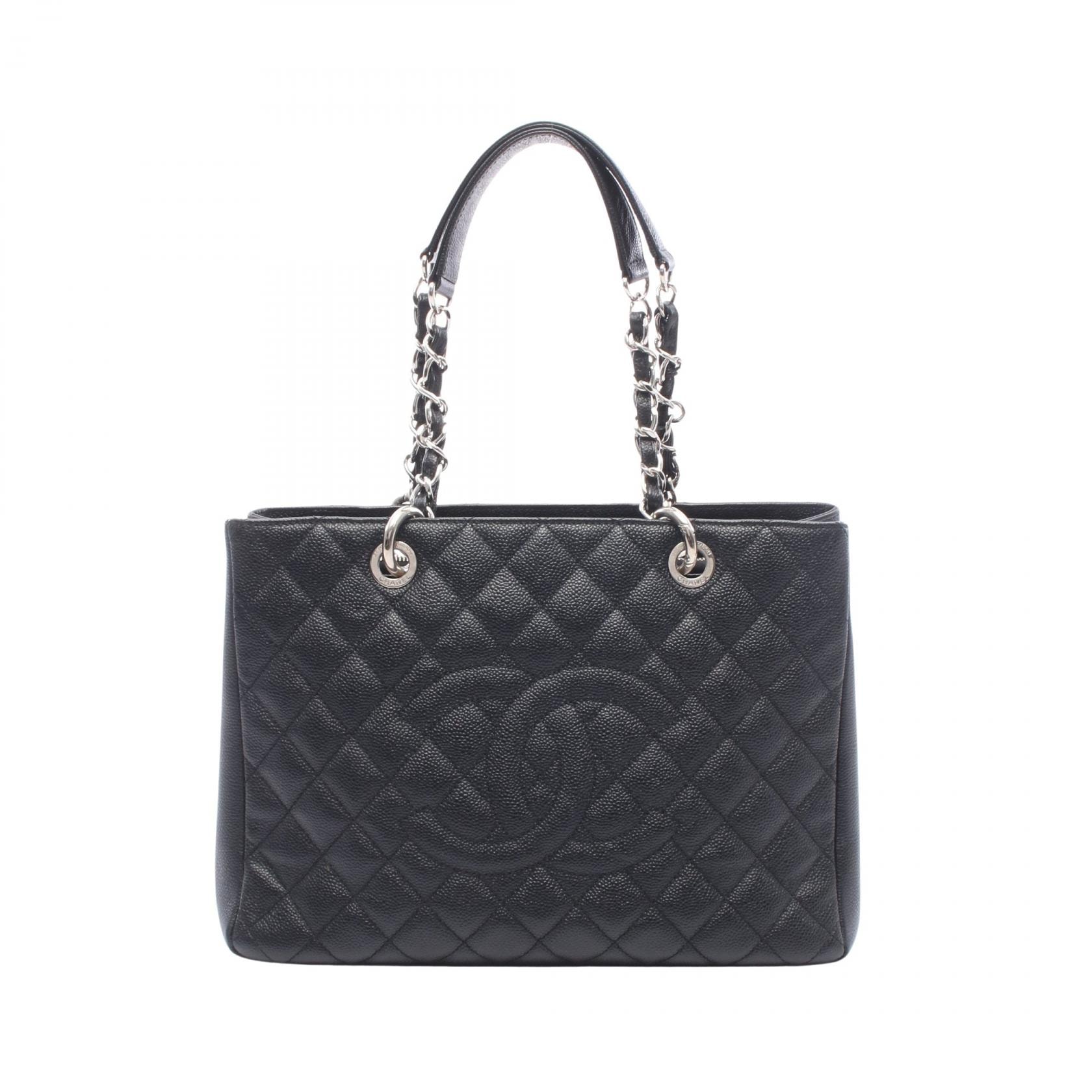 シャネル CHANEL マトラッセ グランドショッピング GST トートバッグ バッグ キャビアスキン(グレインドカーフ) レディース ブラック系 A50995 【中古】