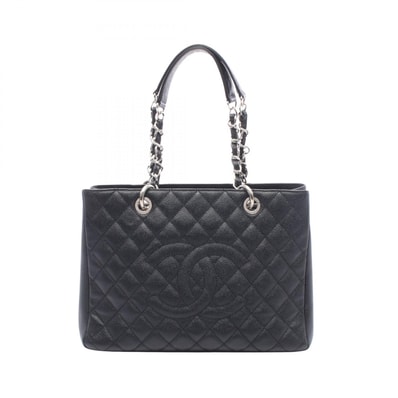 シャネル CHANEL マトラッセ グランドショッピング GST トートバッグ バッグ キャビアスキン(グレインドカーフ) レディース ブラック系 A50995 【中古】
