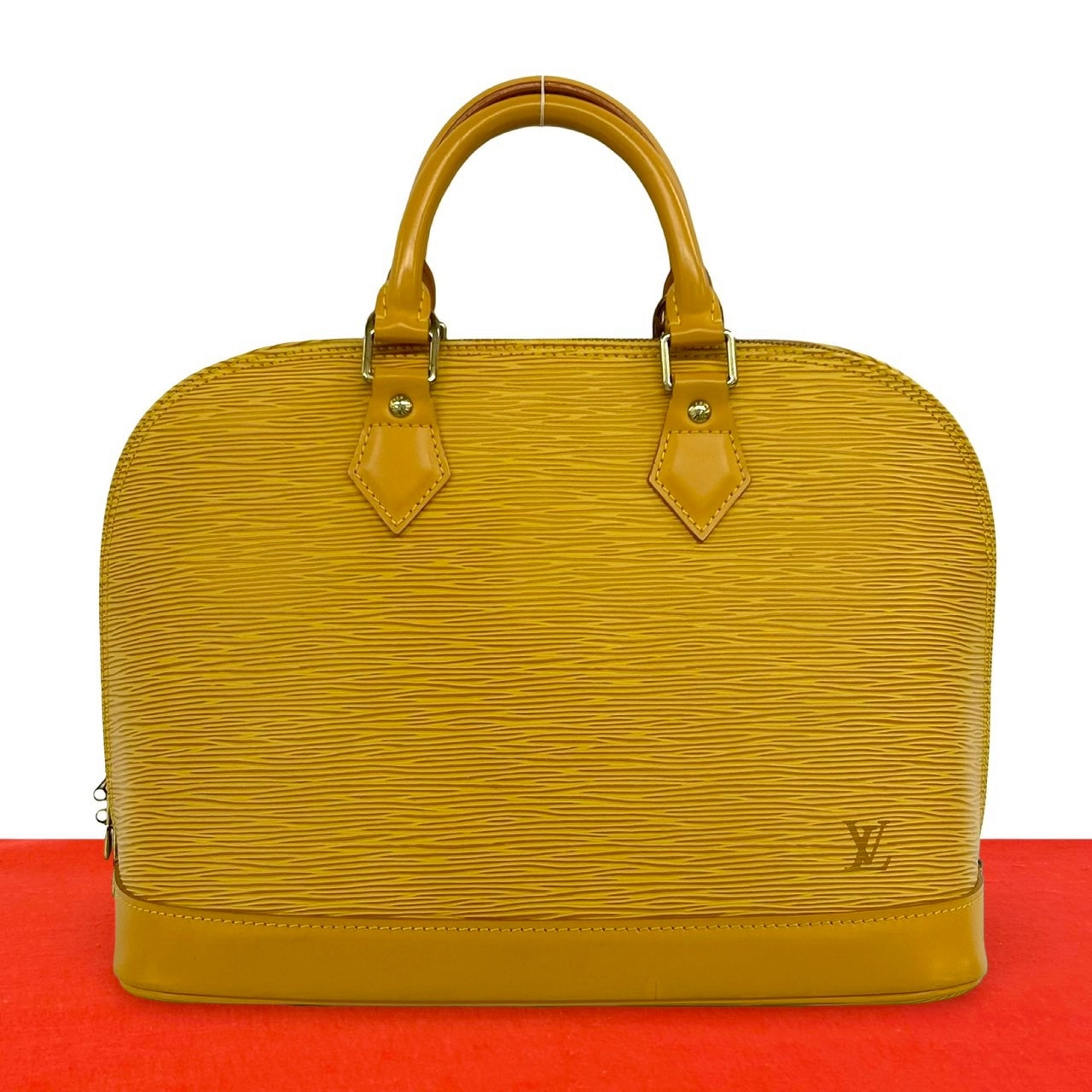 LOUIS VUITTON ルイヴィトン アルマ エピ レザー ハンドバッグ イエロー
 473-1