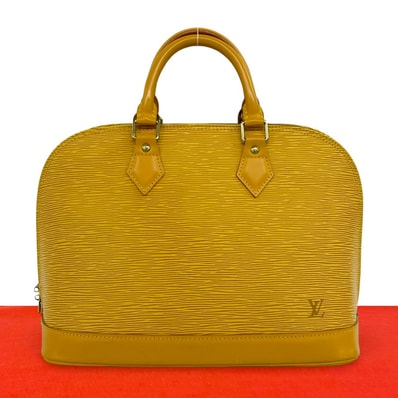 LOUIS VUITTON ルイヴィトン アルマ エピ レザー ハンドバッグ イエロー
473-1