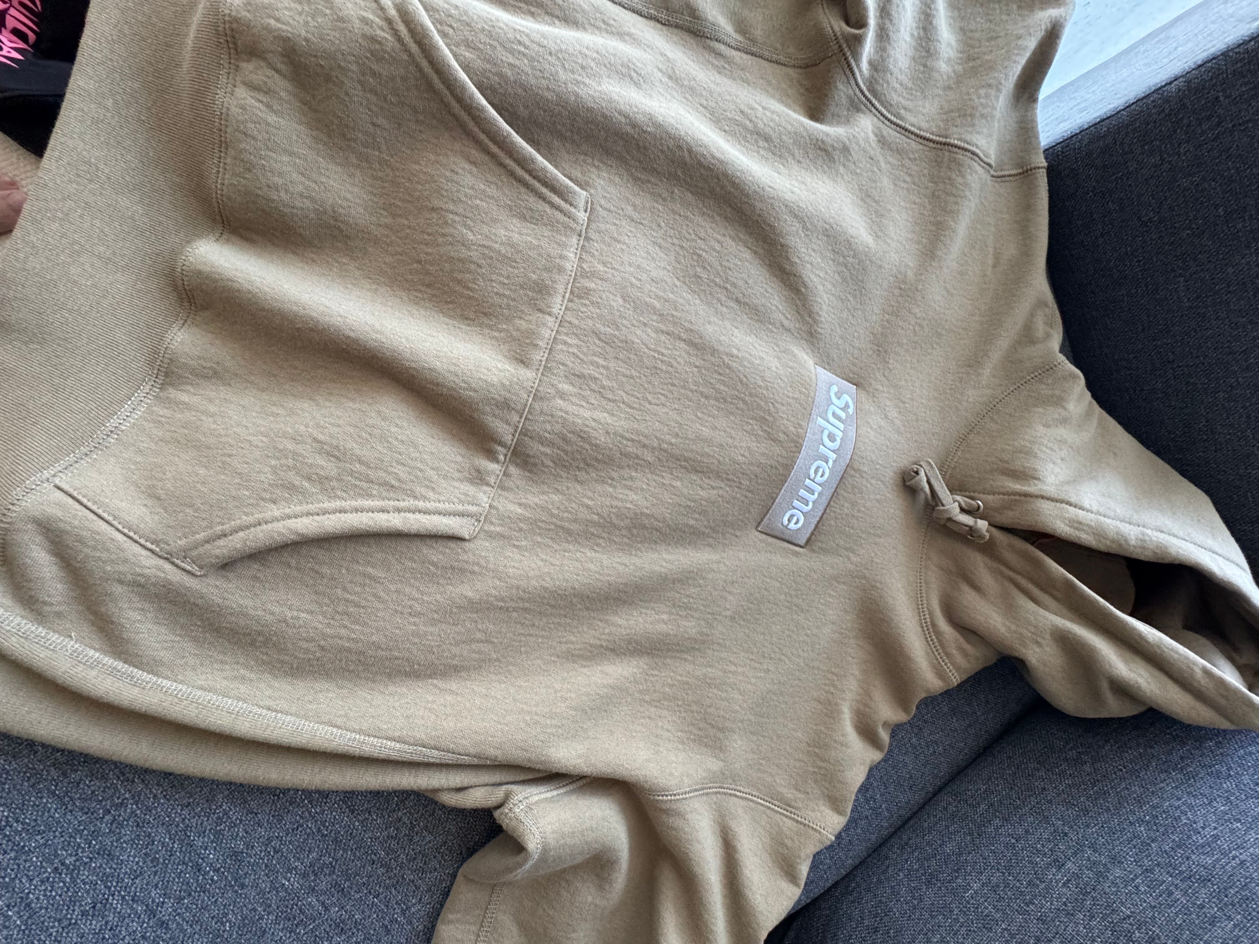 Supreme Box Logo Hooded Sweatshirt "Dark Sand" (23FW)