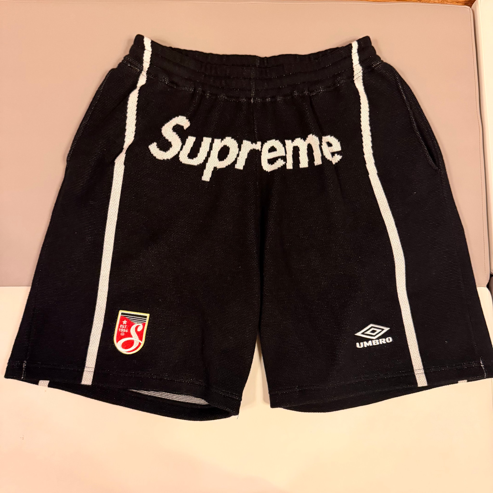 Supreme x Umbro Knit Soccer Short "Black"