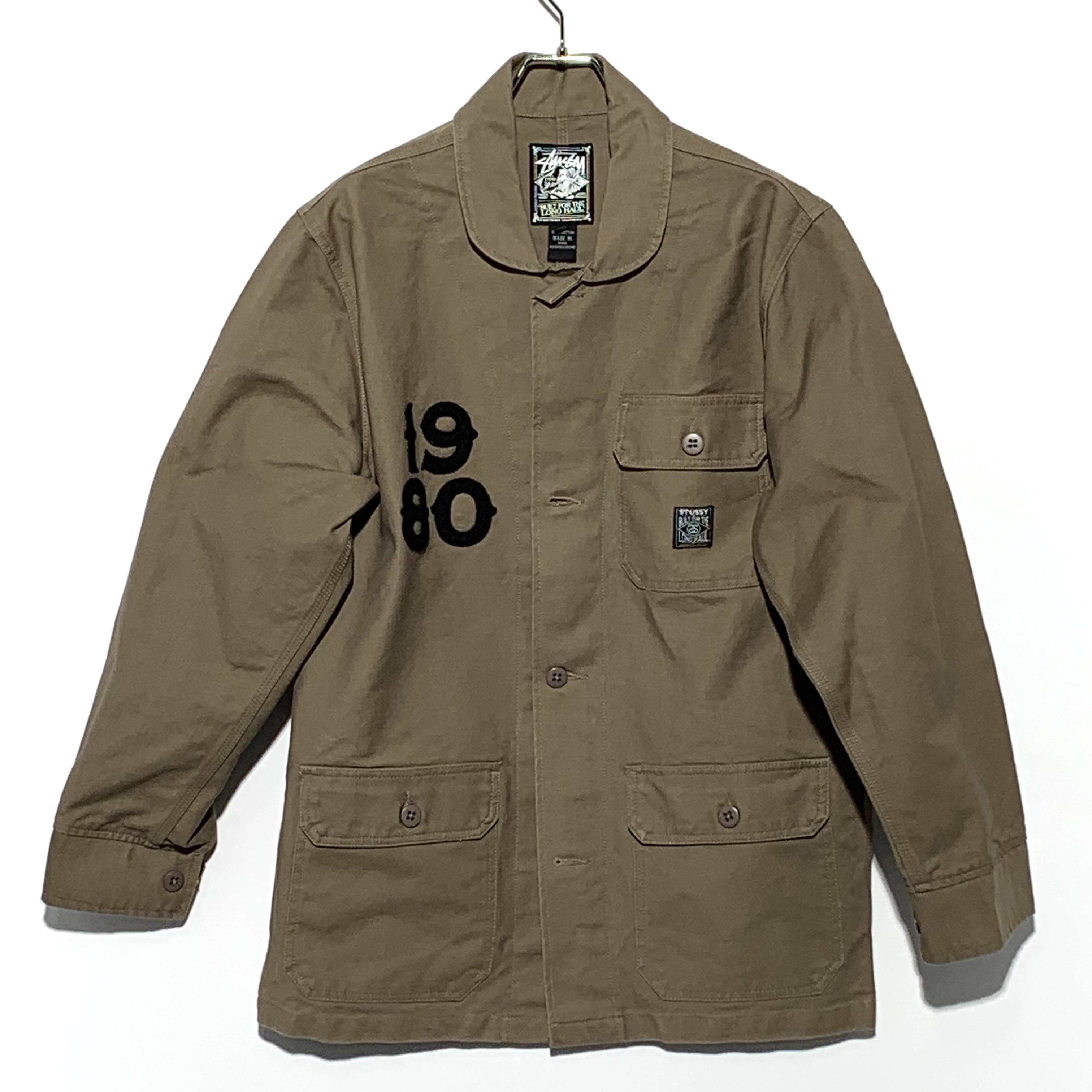 STUSSY Heavy Cotton Chore Coat Khaki