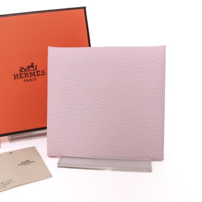 【極品】エルメス バスティア W刻印 コインケース ローズダーリン ピンク