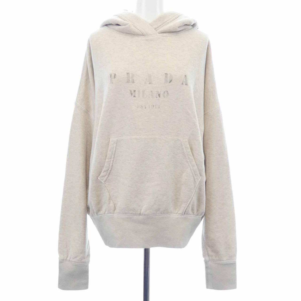 プラダ PRADA ナチュラルコットンフリースフーディ 134717 SOOO 17IP パーカー