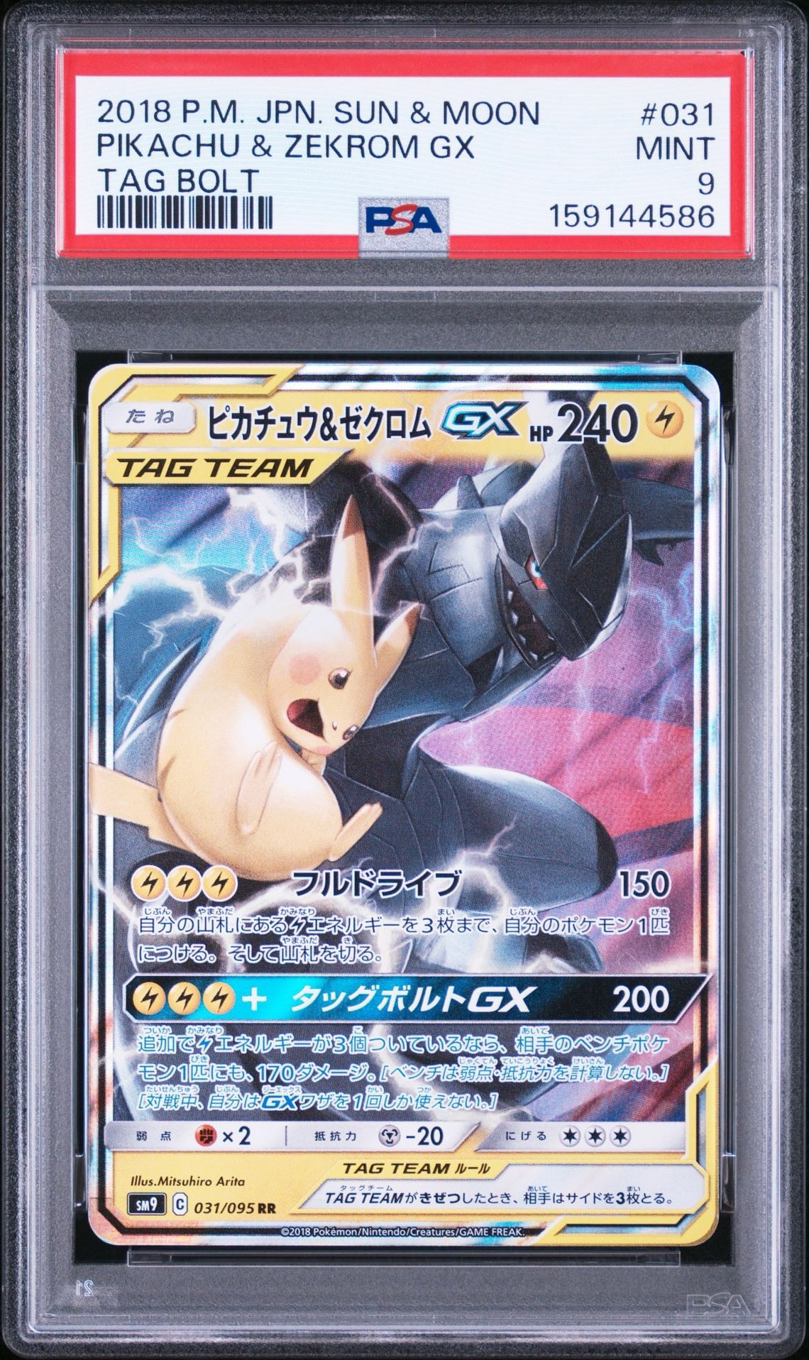 ピカチュウ&ゼクロムGX RR [SM9 031/095](拡張パック「タッグボルト