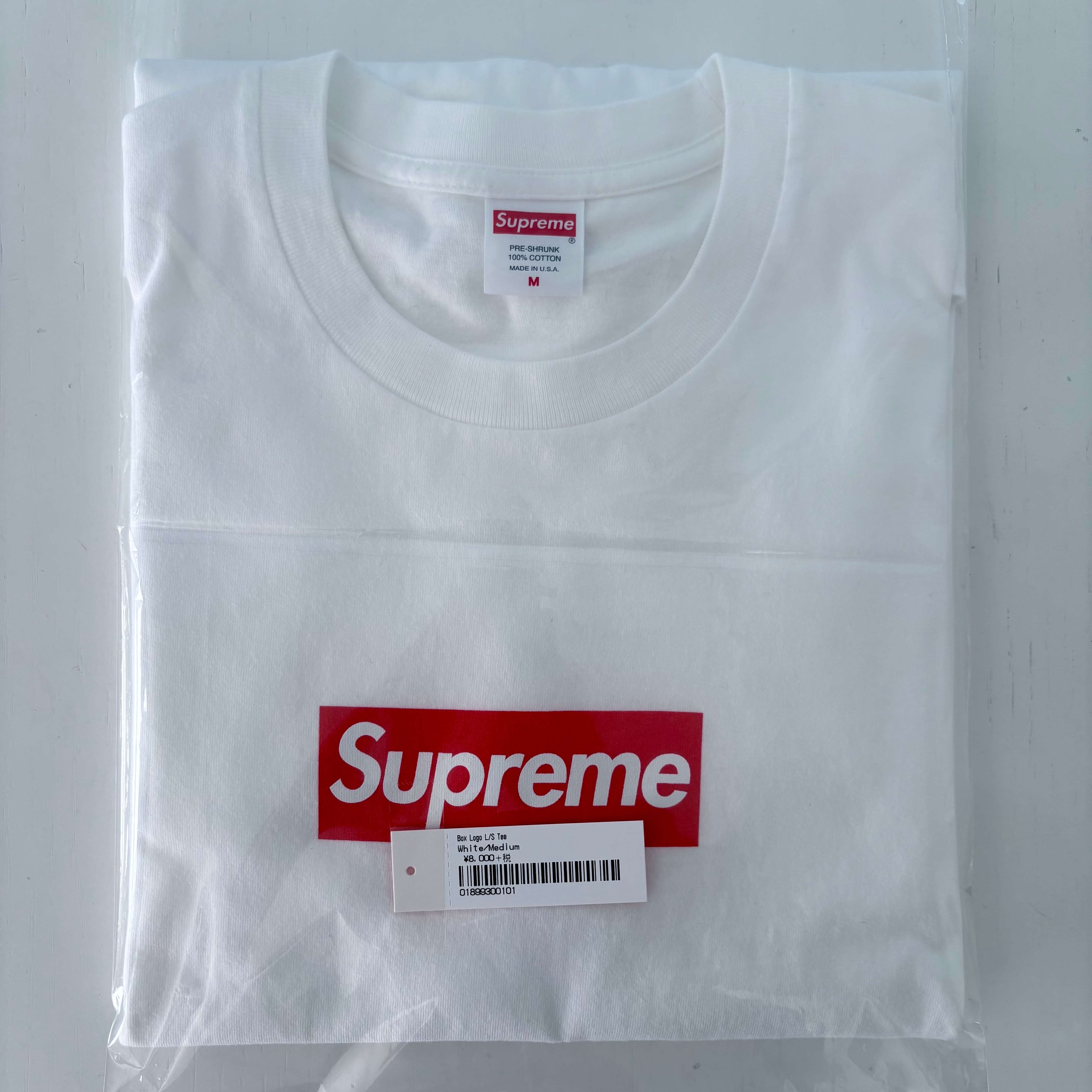 Supreme Box Logo L/S Tee "White"