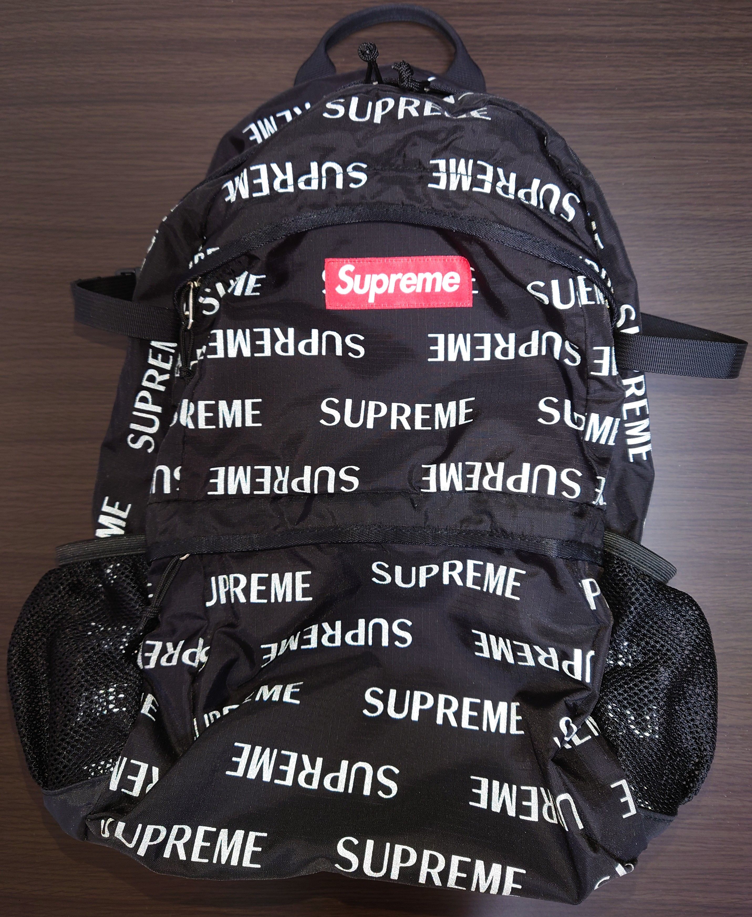 Supreme 3M Reflective Repeat Backpack "Black"