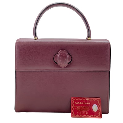 カルティエ CARTIER レザー マストライン ハンドバッグ【中古】