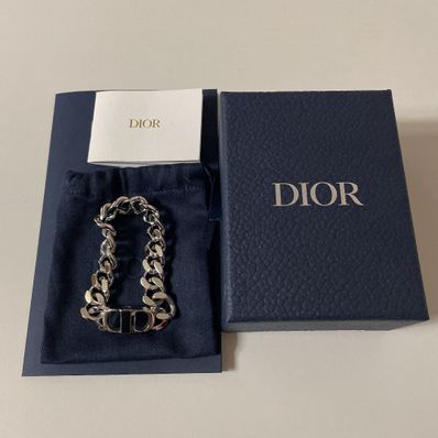Dior CD ICON Chain Link Necklace "Silver"
