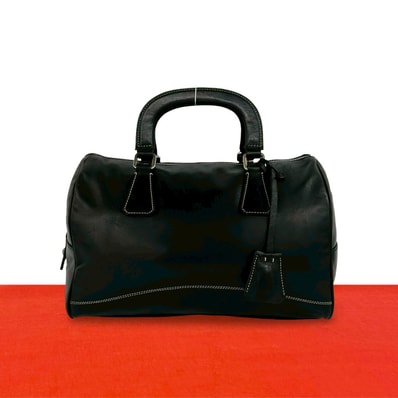 PRADA プラダ レザー ハンドバッグ ブラック
38694