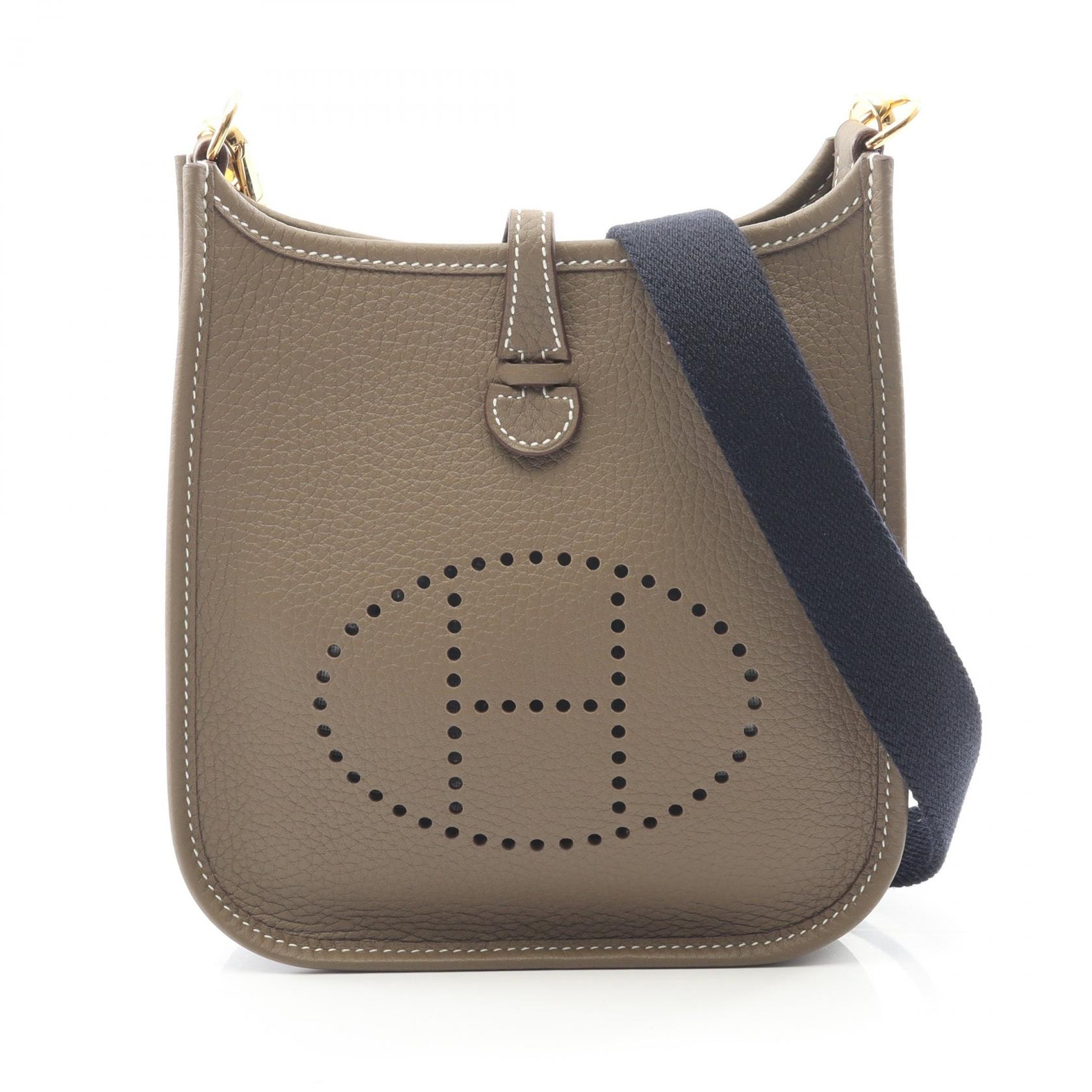 エルメス HERMES エヴリンTPM アマゾン ショルダーバッグ バッグ レザー トリヨンクレマンス トリヨンクレマンス エトゥープ K刻印(2025年製造) レディース グレー系 【中古】