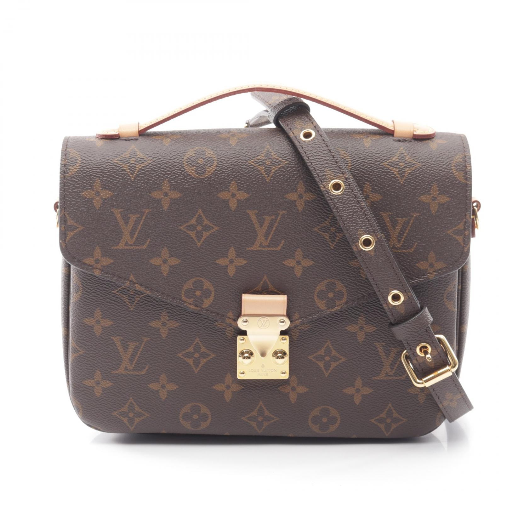 ルイ・ヴィトン LOUIS VUITTON ポシェット メティス MM モノグラム 2WAY ハンドバッグ バッグ PVCコーティングキャンバス レザー レディース ブラウン系 M44875 【中古】