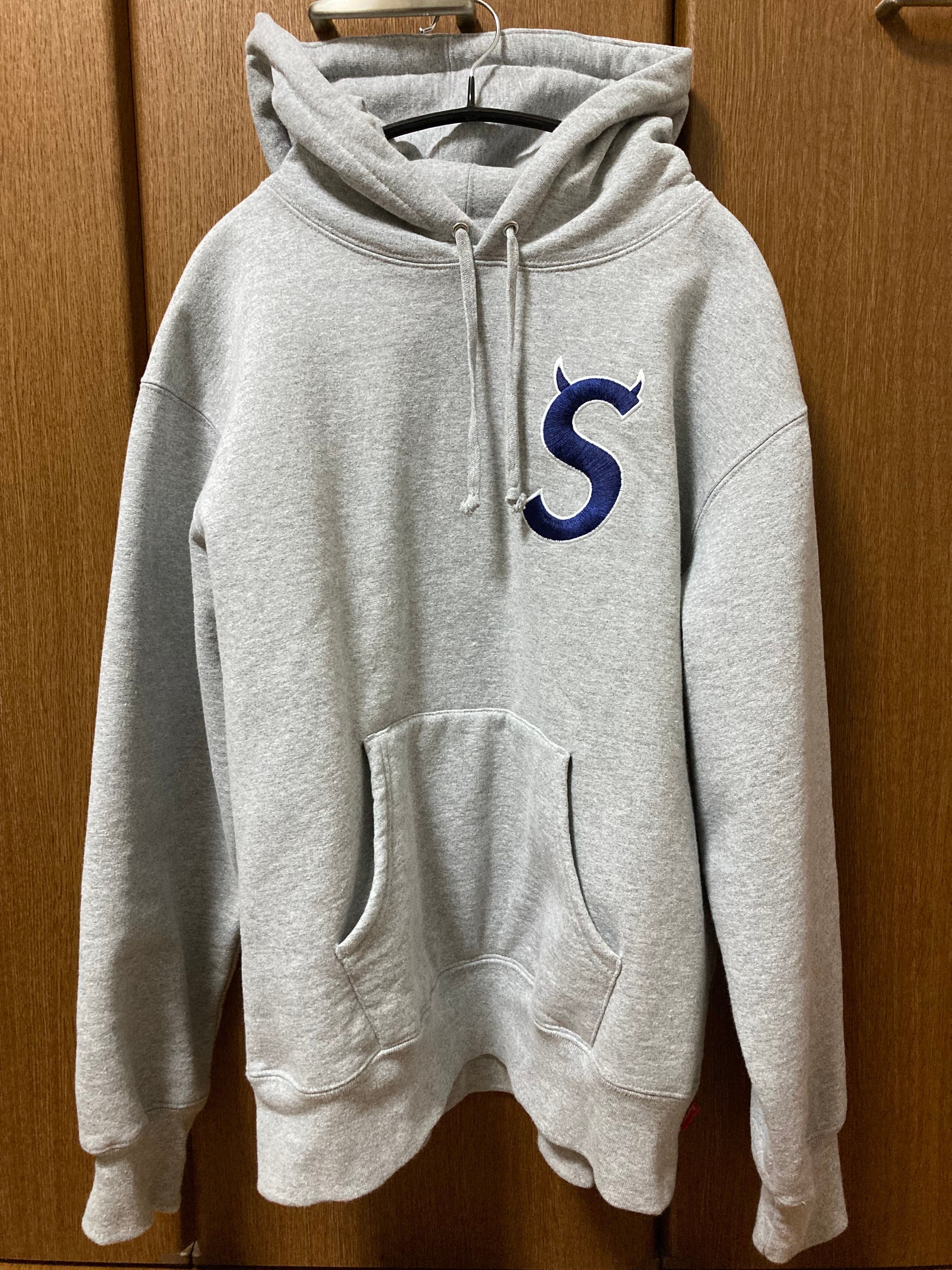 Supreme S Logo Hooded Sweatshirt "Heather Grey" (22FW)