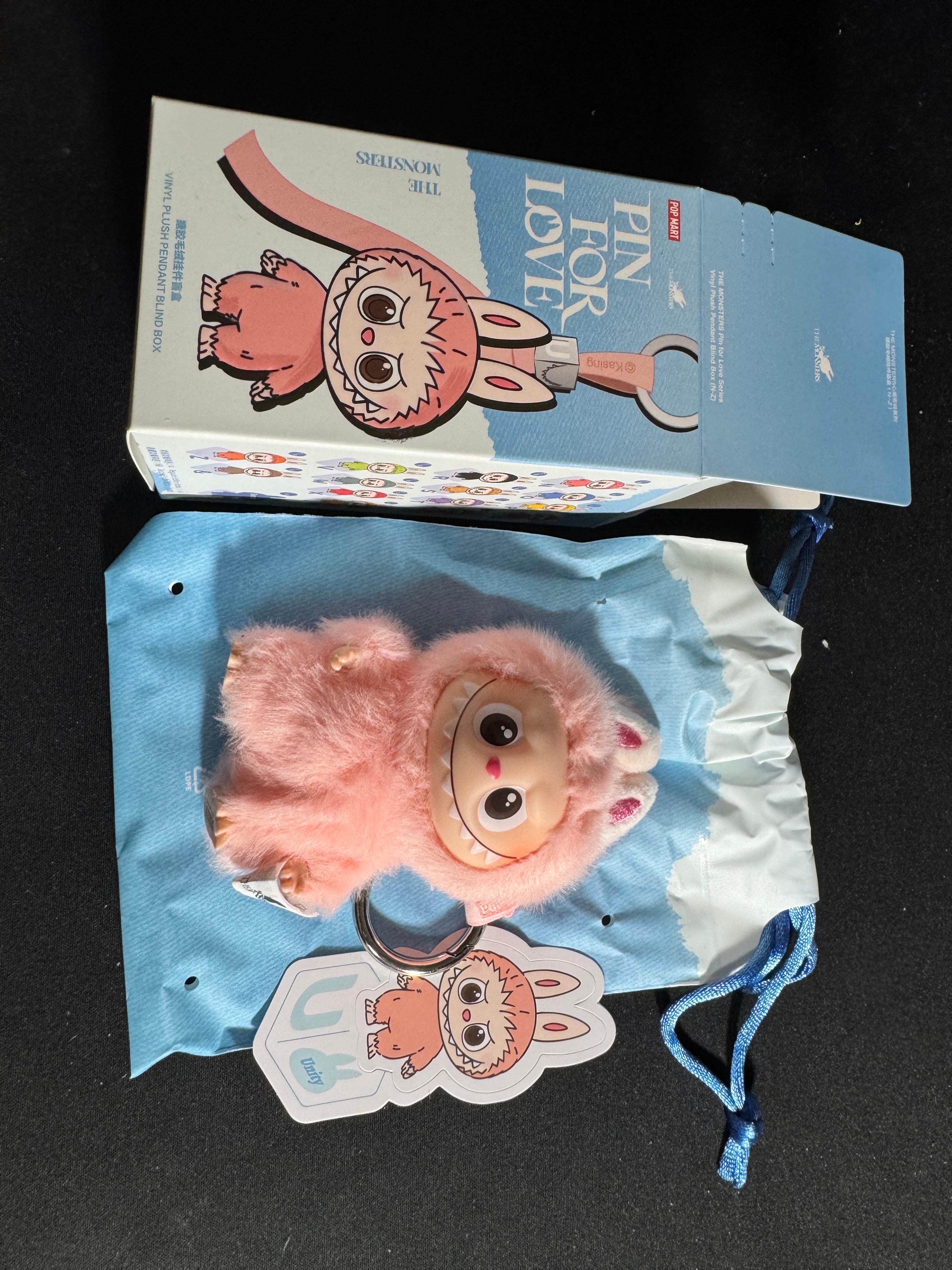 POP MART THE MONSTERS (LABUBU) Pin for Love Series-Vinyl Plush Pendant (N-Z) U