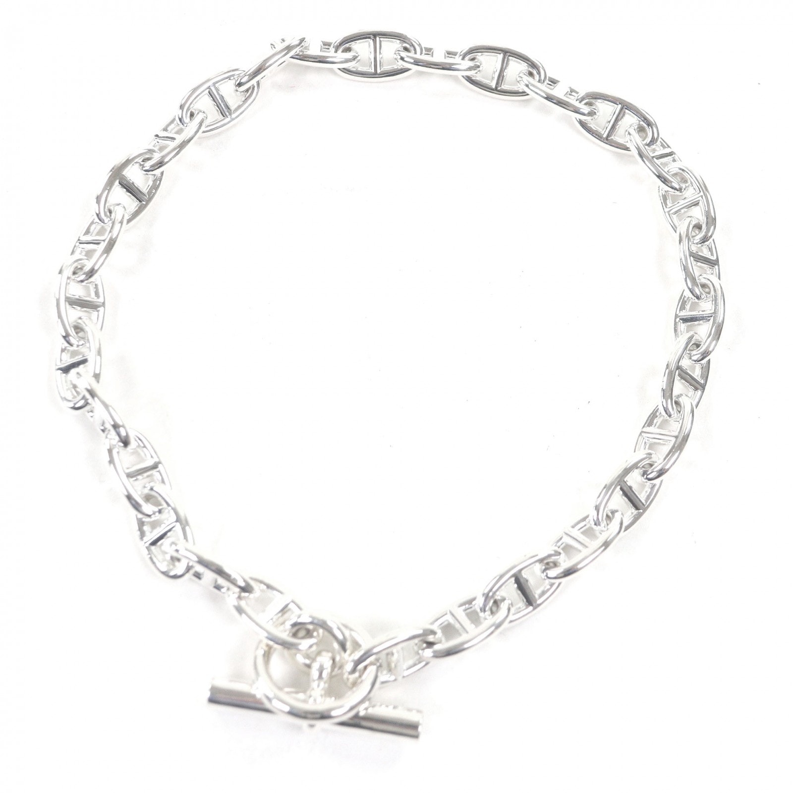 極美品 エルメス ネックレス シェーヌダンクル GM メンズ