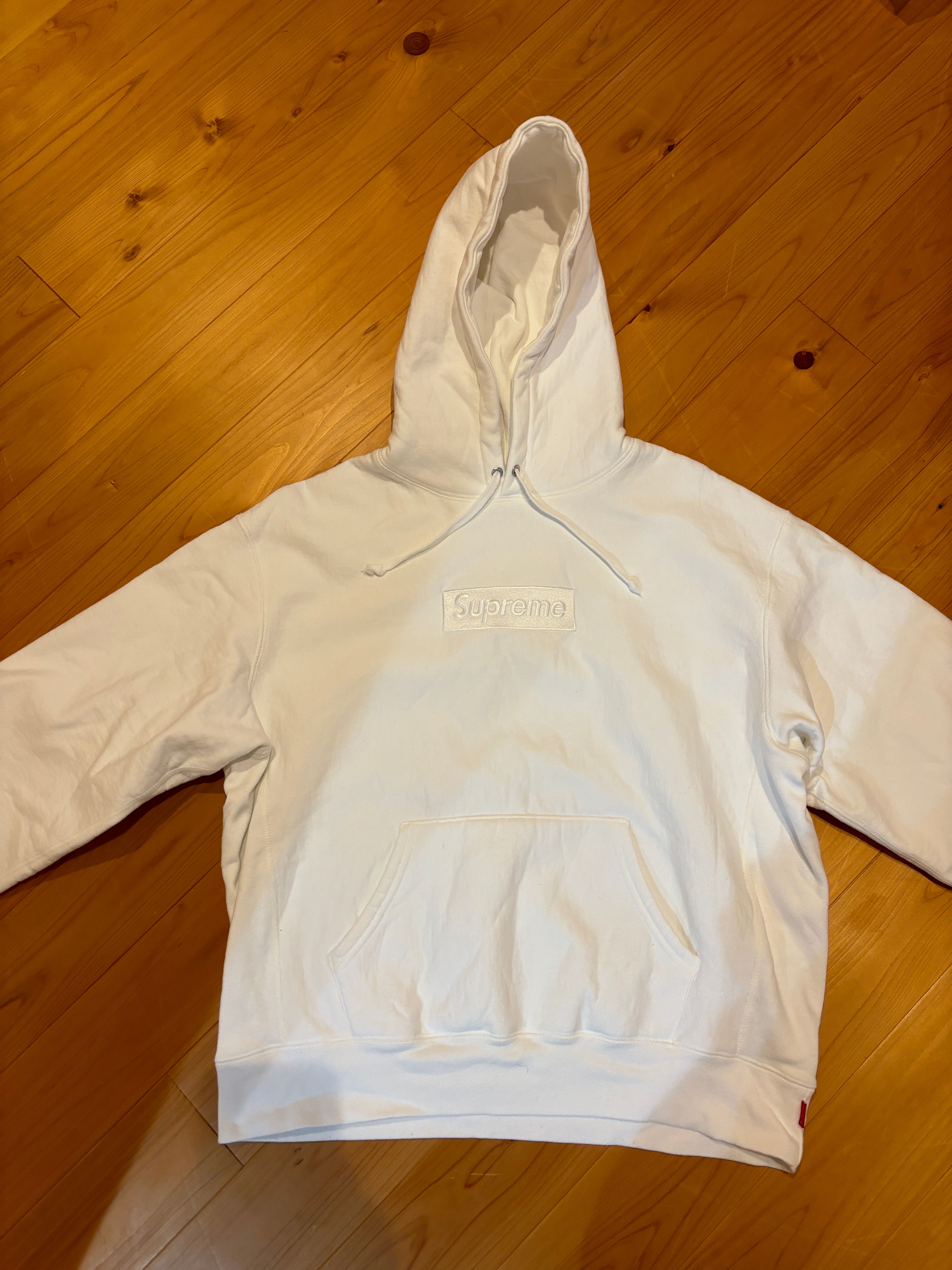 Supreme Box Logo Hooded Sweatshirt "White" (23FW)