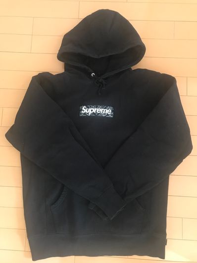Supreme Bandana Box Logo Hooded Sweatshirt "Black"