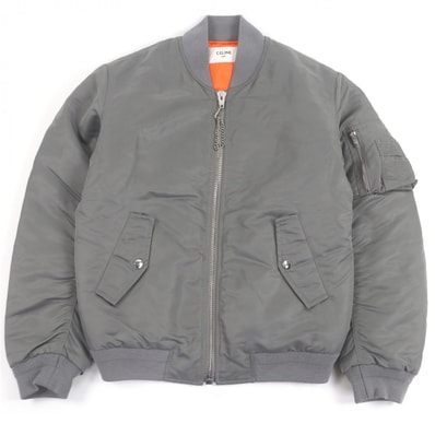 美品 セリーヌ ボンバージャケット グレー 44 2W4268890