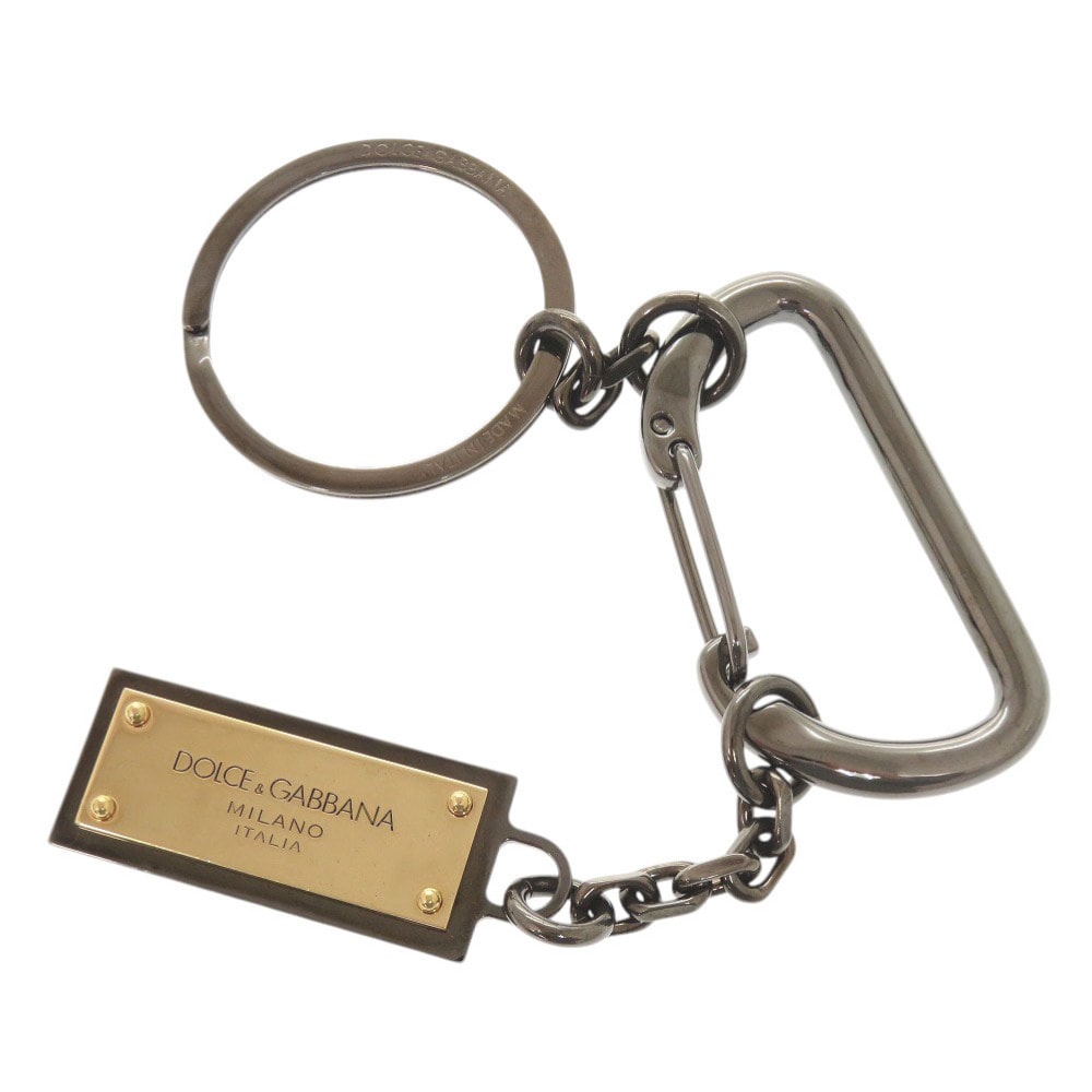 ドルチェアンドガッバーナ    ロゴプレート メタル  ガンメタル