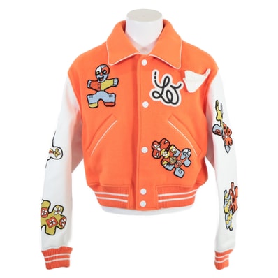 ルイヴィトン 23SS HOL71EMJY ミニバーシティブルゾン スタジャン スタジアムジャンパー 52