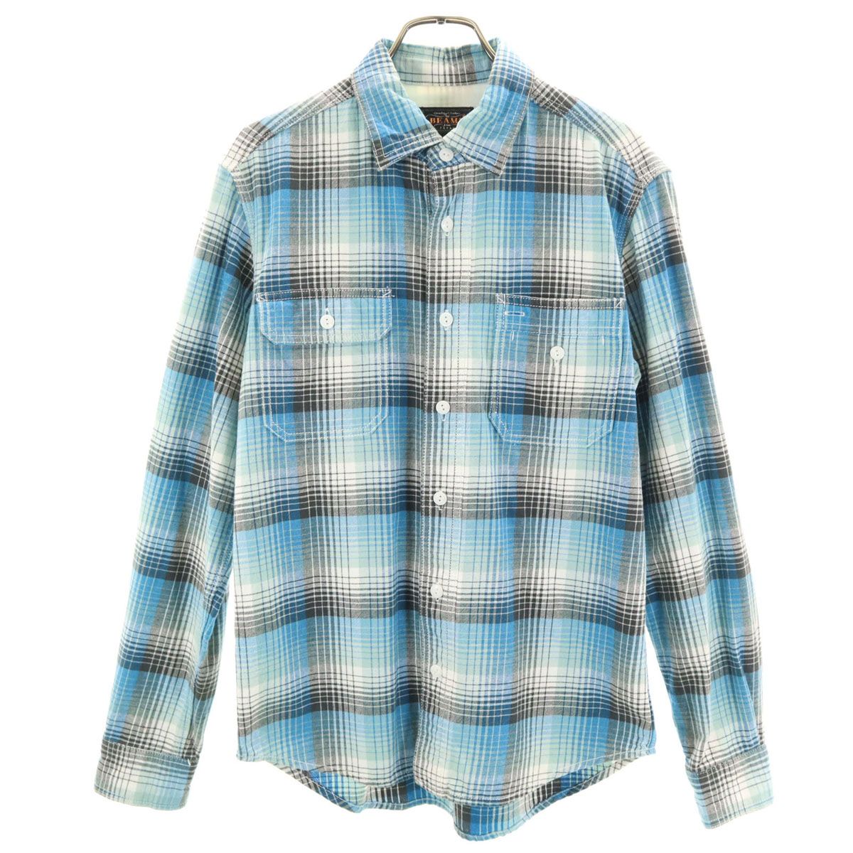BEAMS ビームス チェック 長袖 シャツ S