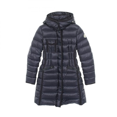 モンクレール MONCLER HERMINE エルミンヌ ダウンジャケット 衣料品 アウター ナイロン レディース ネイビー系 【中古】