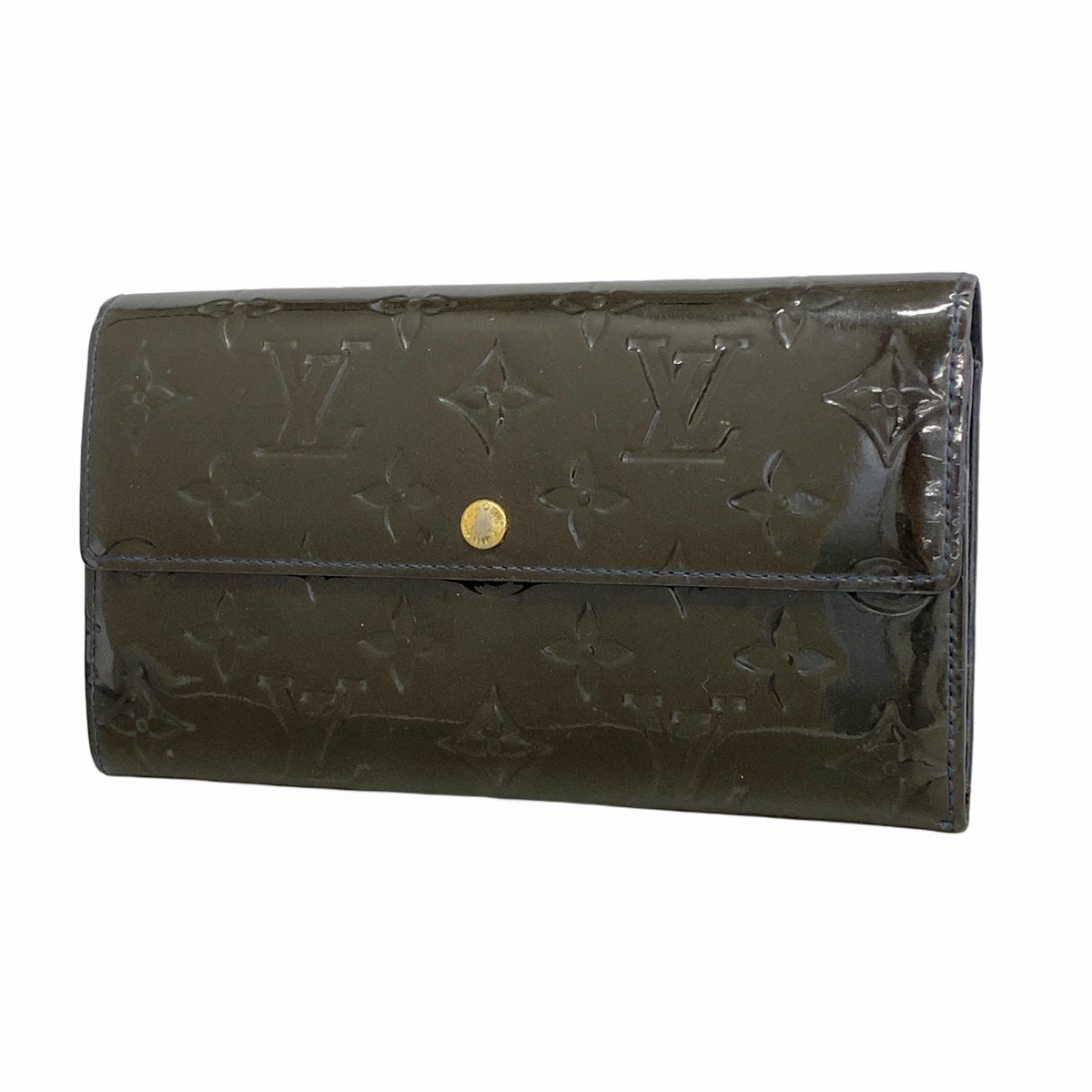 ★SALE【6ce6492-k】ルイヴィトン 長財布 ヴェルニ ポルトフォイユサラ M91464 ブルーアンフィニ【中古】レディース