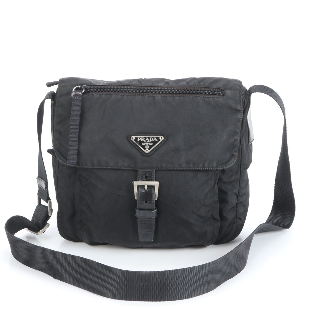 ■極美品 プラダ テスート ナイロン三角 トライアングル ロゴ