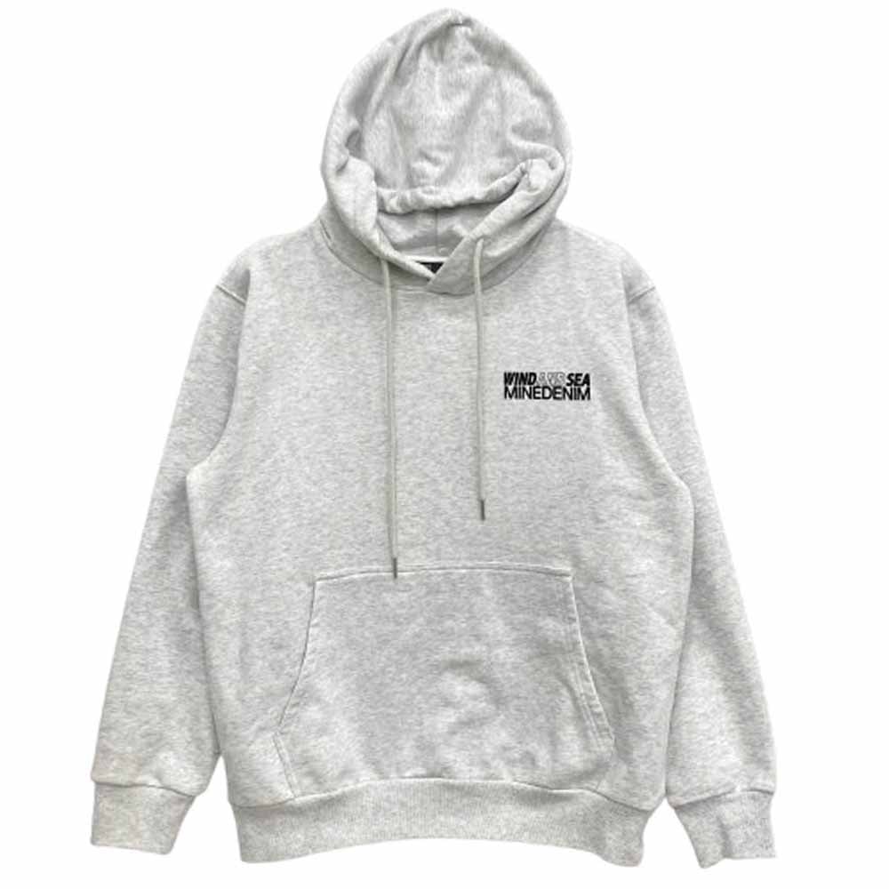 WIND AND SEA ウィンダンシー パーカー 24AW WDS-C-MND-24-Q4-07 MINEDENIM Photo Hoodie フォト フーディ プルオーバー パーカー グレー系 M【美品】【中古】