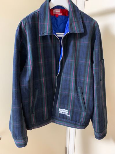Supreme / JUNYA WATANABE COMME des GARCONS MAN Printed Work Jacket "Navy Plaid"