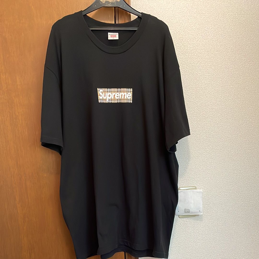 Supreme / Burberry Box Logo Tee "Black"