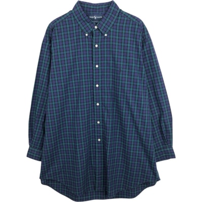 古着 ラルフローレン Ralph Lauren YARMOUTH 長袖 ボタンダウンチェックシャツ メンズXL相当/eaa678052