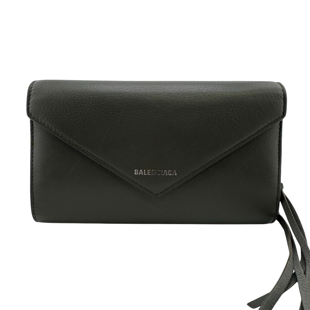 バレンシアガ BALENCIAGA 長財布 ペーパーマニー ラウンドジッパー 371661 グレー