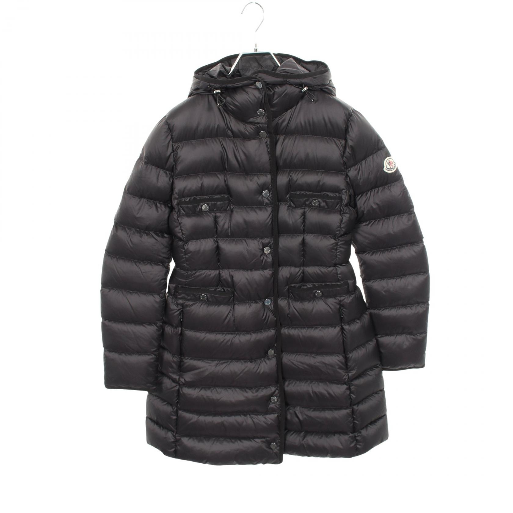 モンクレール MONCLER HIRMA イルマ フード付き ダウンジャケット 衣料品 アウター ナイロン レディース ブラック系 1C00025 【中古】