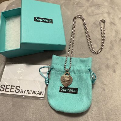 Supreme / Tiffany & Co. Return to Tiffany Heart Tag Pendant "Silver"