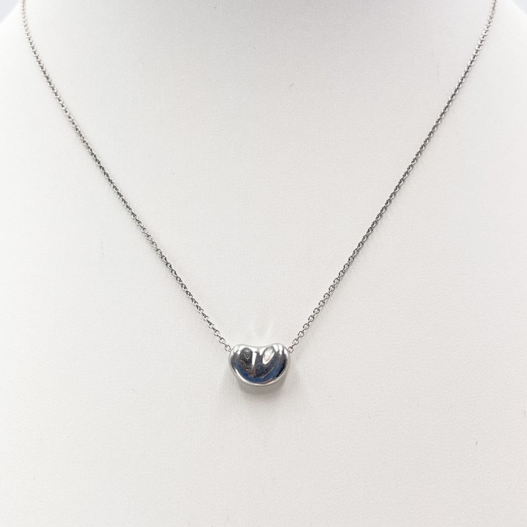 Tiffany & Co.(ティファニー)エルサ・ペレッティ ビーン デザイン ペンダント ネックレス シルバー925 40.5cm【中古】