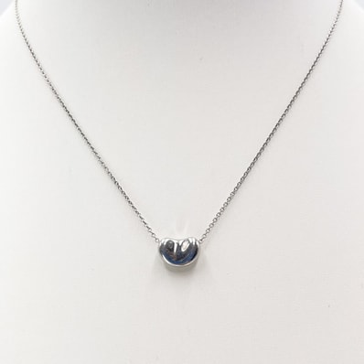 Tiffany & Co.(ティファニー)エルサ・ペレッティ ビーン デザイン ペンダント ネックレス シルバー925 40.5cm【中古】