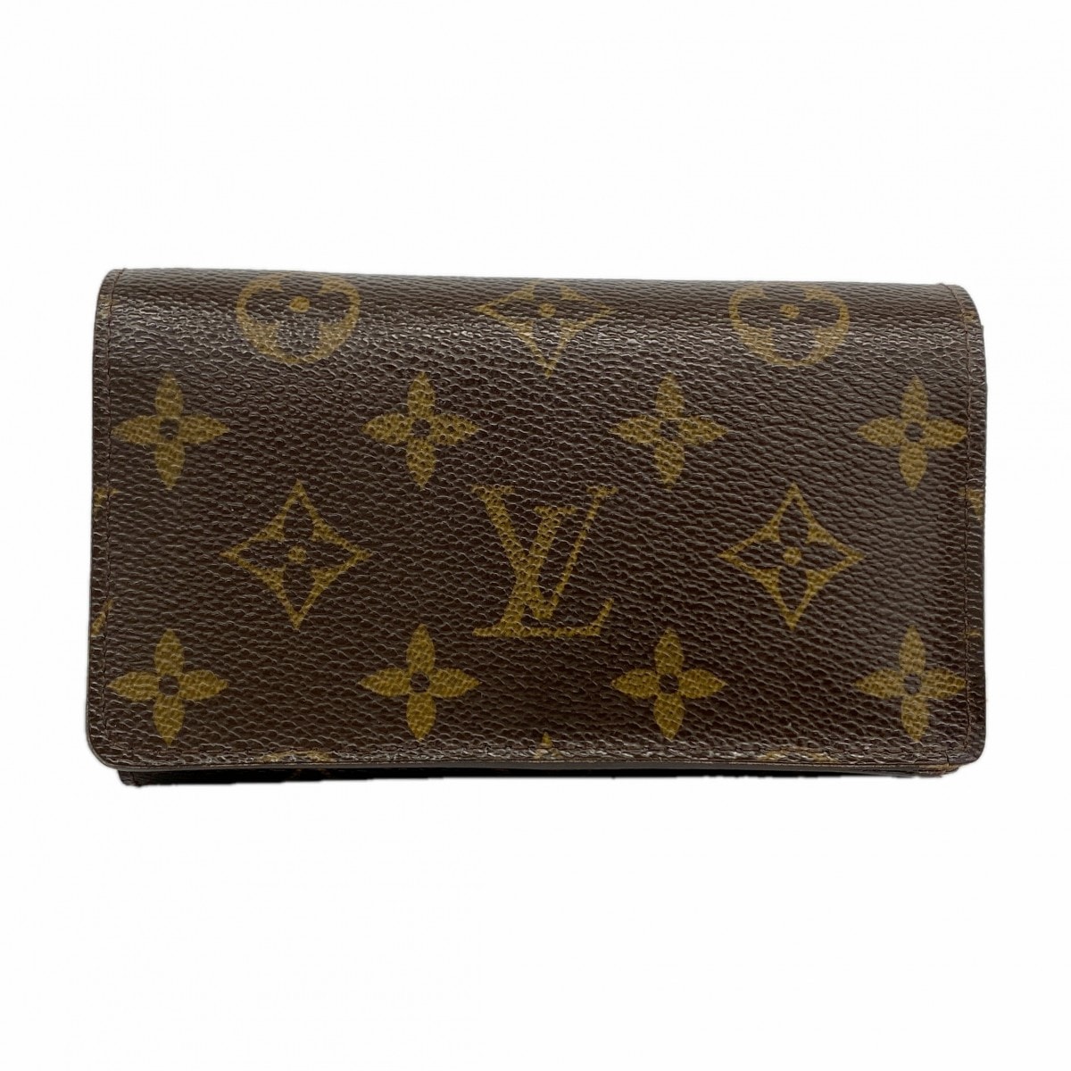 【6dc3511】ルイヴィトン 財布 モノグラム ポルトフォイユトレゾール M61736 ブラウン【中古】レディース