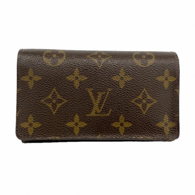 【6dc3511】ルイヴィトン 財布 モノグラム ポルトフォイユトレゾール M61736 ブラウン【中古】レディース