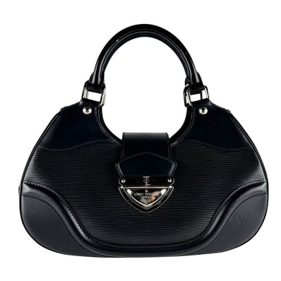 ルイ ヴィトン LOUIS VUITTON ハンドバッグ エピ サックモンテーニュ エピレザー ブラック シルバー レディース M59302【中古】 z10200