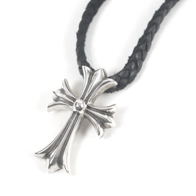 極美品 クロムハーツ ネックレス シルバー ブラック メンズ