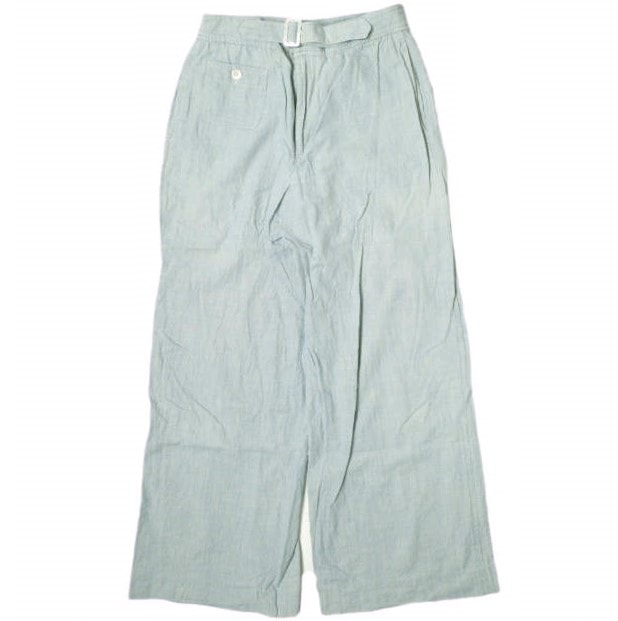 POLO RALPH LAUREN ポロ・ラルフローレン Chambray Belted Wide-Leg Pants シャンブレーベルテッドワイドレッグパンツ 211705511001 0 ブルー ボトムス g18256