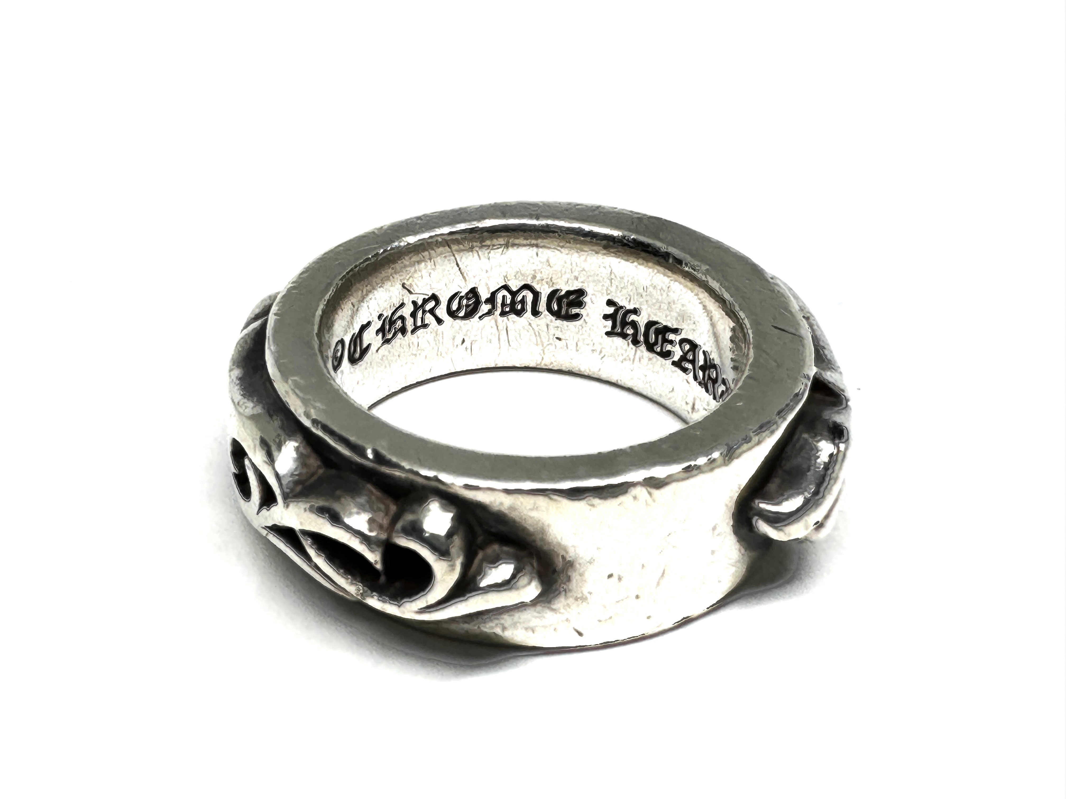 クロムハーツ ダブルナローヴァインバンドリング "シルバー"