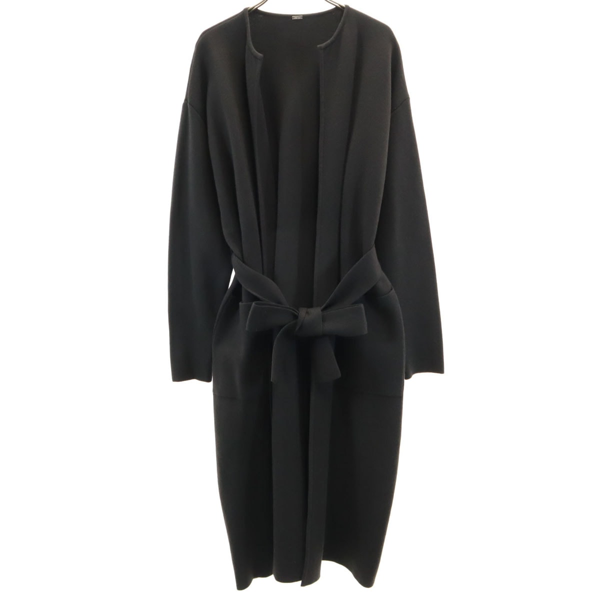 Mila Owen ミラオーウェン 長袖 ガウン ロング ニットカーディガン 1 チャコール