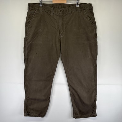 古着 カーハート Carhartt ワークパンツ ペインター ハンマーループ 作業着 ワンポイントロゴ w44 L30 ブラウン メンズ