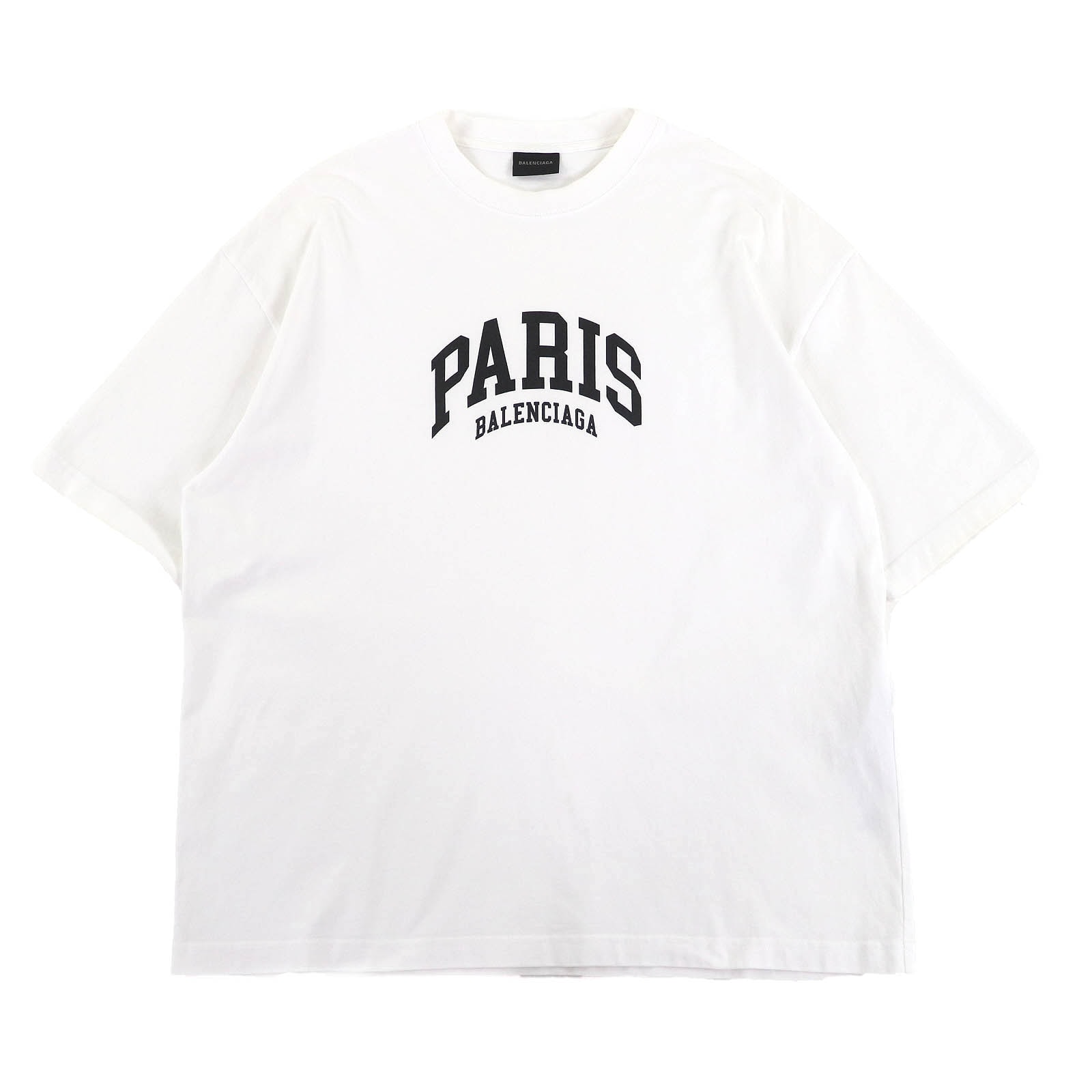 美品 バレンシアガ CITIES PARIS ロゴ Tシャツ M 612966