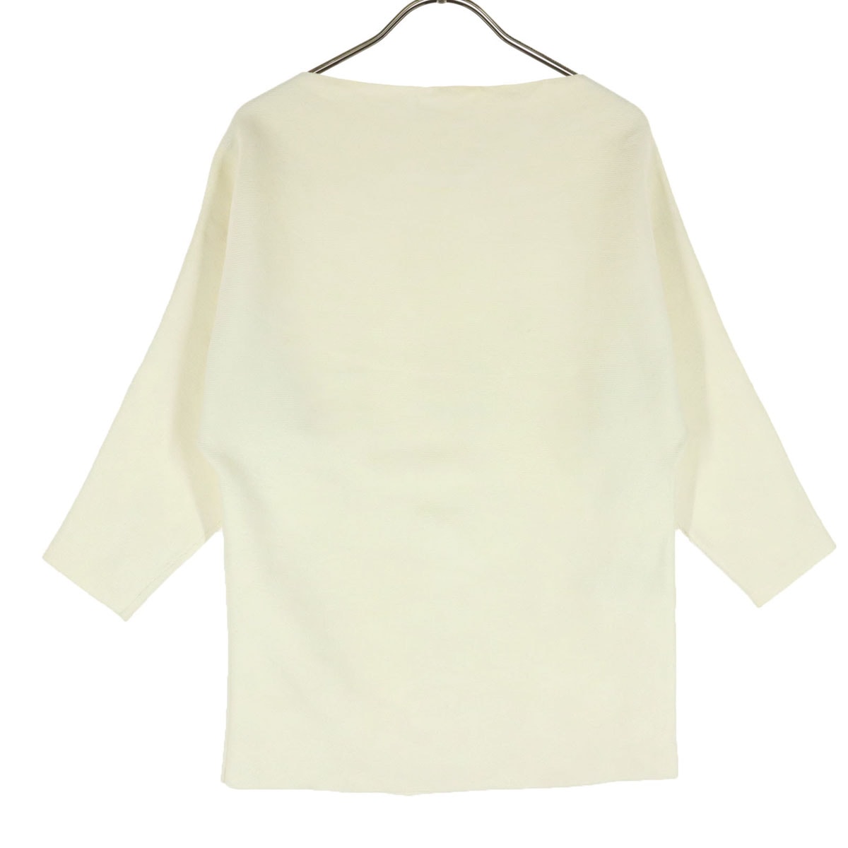 Mila Owen ミラオーウェン 長袖 ボートネック カットソー F ホワイト 09WNT161133